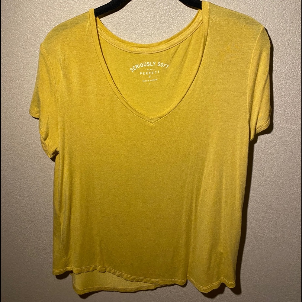 Yellow V-Neck Tee